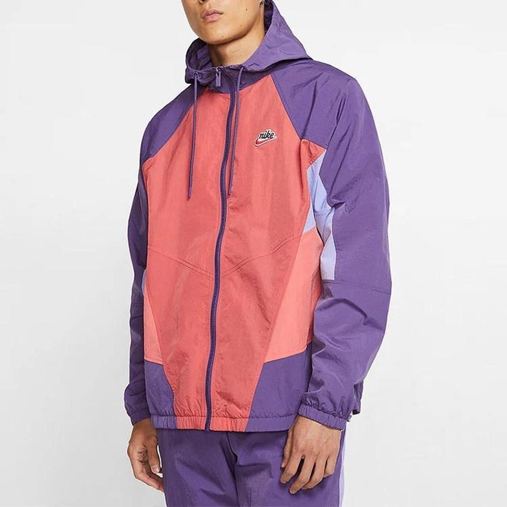 Nike Heritage Windrunner Splicing hooded Woven Jacket Colorblock
